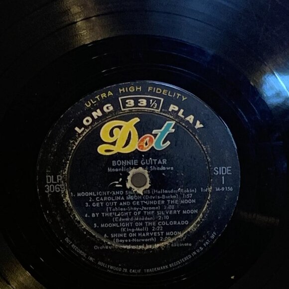 Bonnie Guitar Moonlight And Shadows (Vinyl, 1957) Dot DLP 3069 Good+ LP Record - Picture 7 of 9